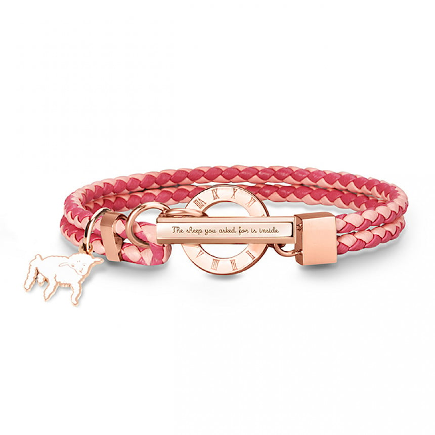 La Memoria Double Woven Leather Bracelet (8 Colours) with custom engraving  - Shop Crudo Leather Craft Bracelets - Pinkoi