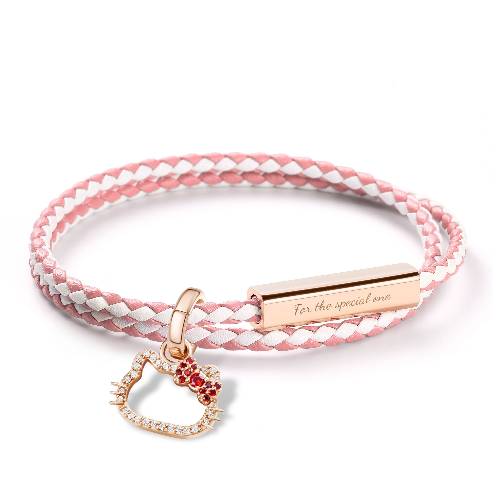 Kitten Collection Red Velvet & Faux Leather Wristlets (set of 2) main image 0