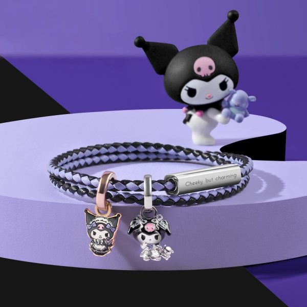 Kuromi Elegant Lolita 3D Silver Pendant