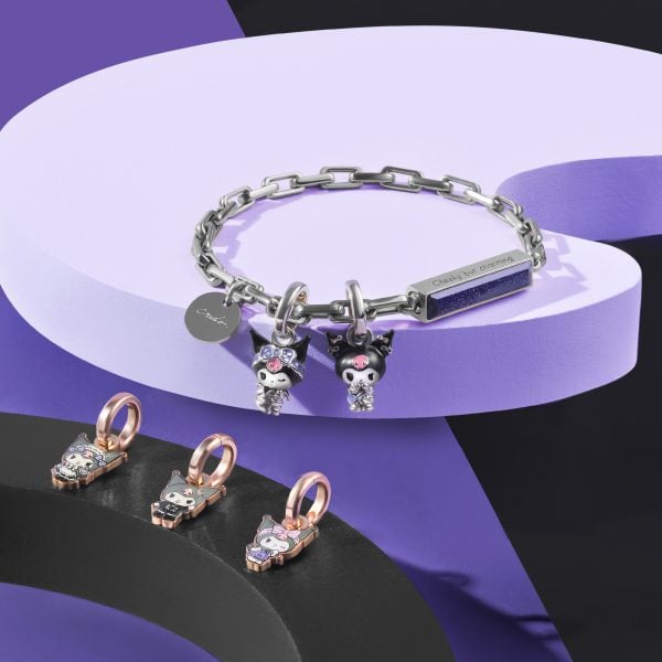 Kuromi Sweet Dream 3D Silver Pendant