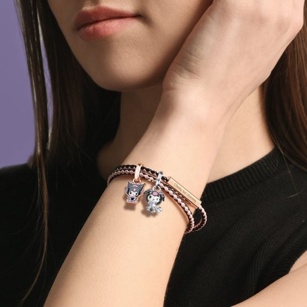 Kuromi Elegant Lolita 3D Silver Pendant