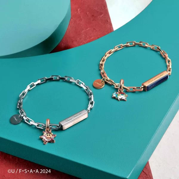 はち✨王家のブレス✨ Crayon Shinchan Customized Metal Box Chain Bracelet