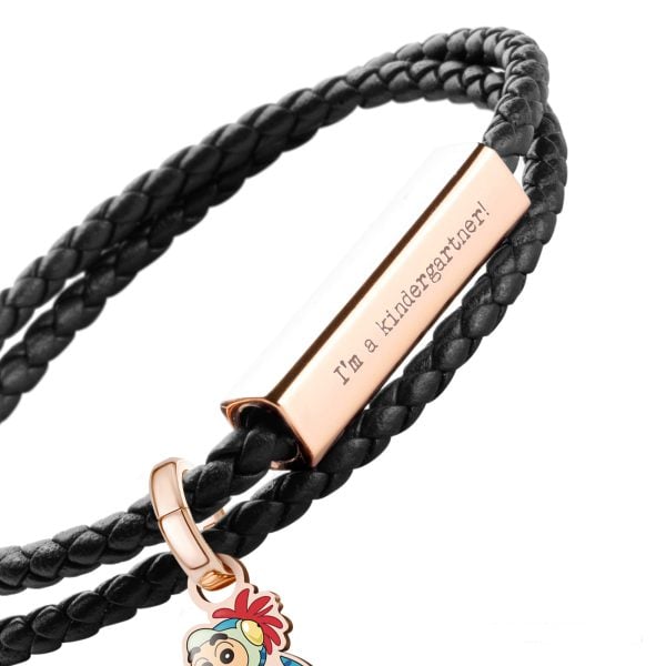 Crudo クレヨンしんちゃんカスタムイタリアンレザーブレスレット