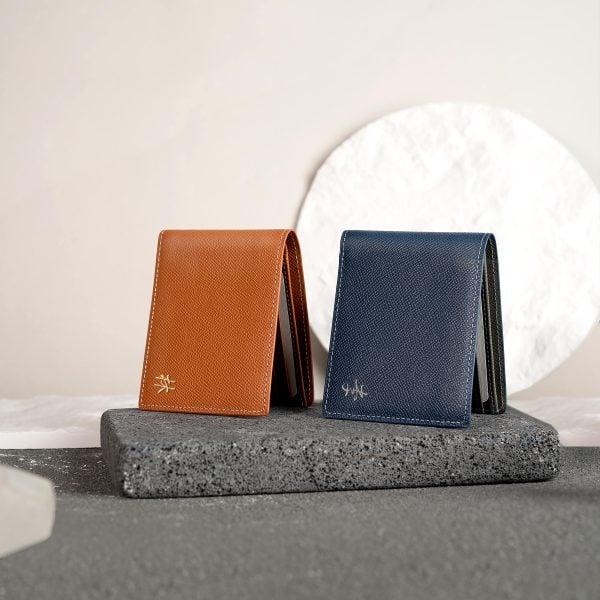 Senzaltro Short Wallet - Cognac Epsom Leather