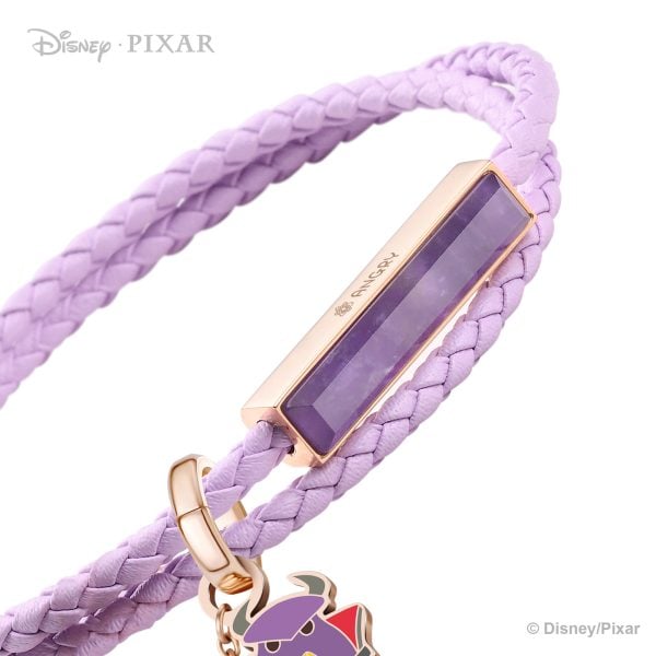 専用ページ♡ENUOVE ♡Disneyコラボ ブレスレット トイ・ストーリー 編み革 宝石 ブレスレット ラベンダー アメジスト