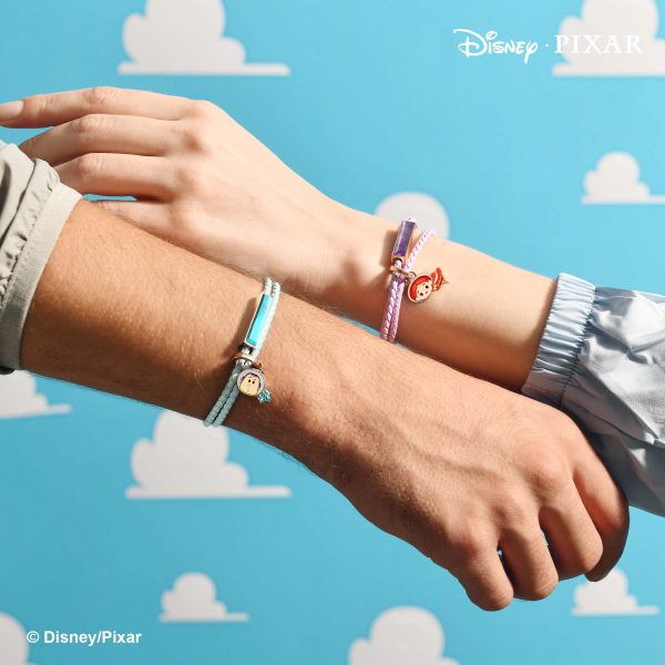 トイ・ストーリー 編み革 宝石 ブレスレット ラベンダー アメジスト
