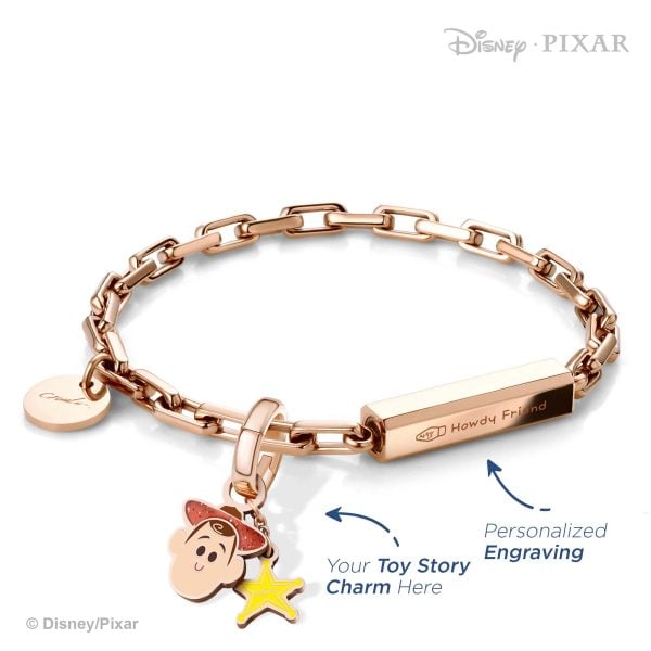 Pixar Toy Story Customized Stainless Steel Box Chain Bracelet