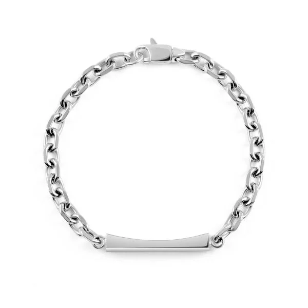 Vienna Love Customized Titanium Curb Chain Bracelet