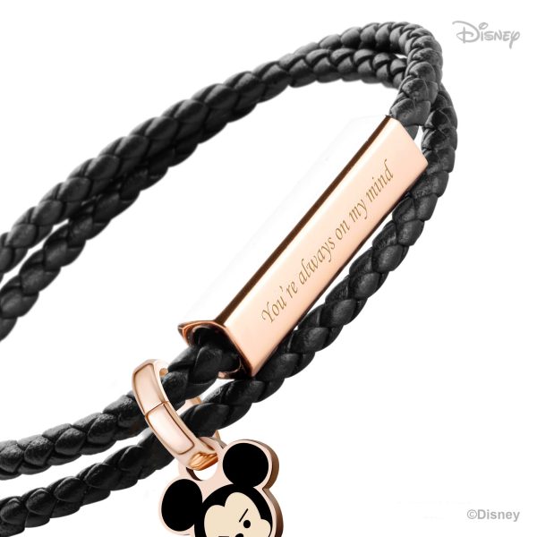 Crudoディズニー カップルシリーズレザーブレスレット