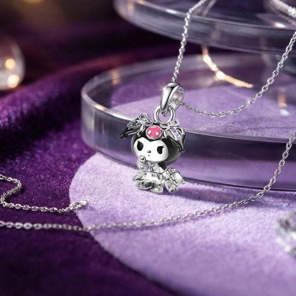 Kuromi Customized 925 Sterling Silver Pendant Necklace - Dating Y2K