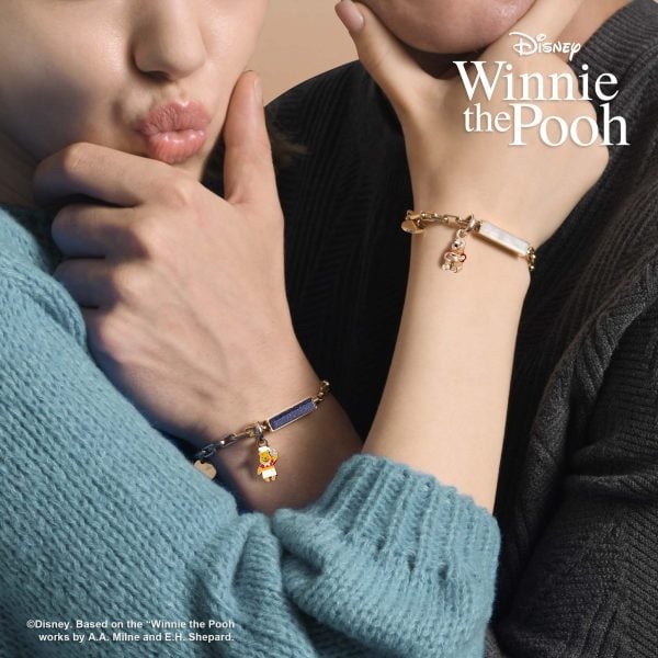 くまのプーさん スチールブレスレット ローズゴールド