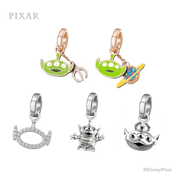 Disney Alien Customized Meta Tag Keychain - Rose Gold