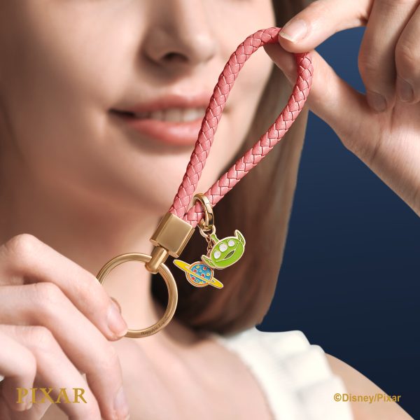 Disney Alien Customized Meta Tag Keychain - Rose Gold
