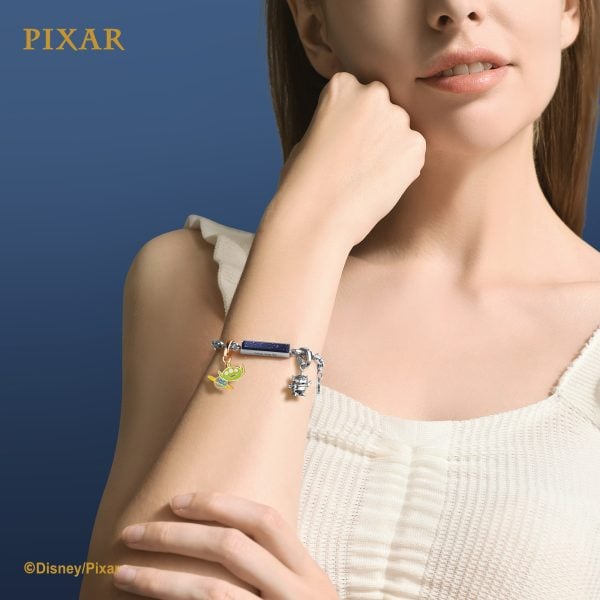 専用ページ♡ENUOVE ♡Disneyコラボ ブレスレット Disney Alien Customized Metal Box Chain Bracelet - Rose Gold