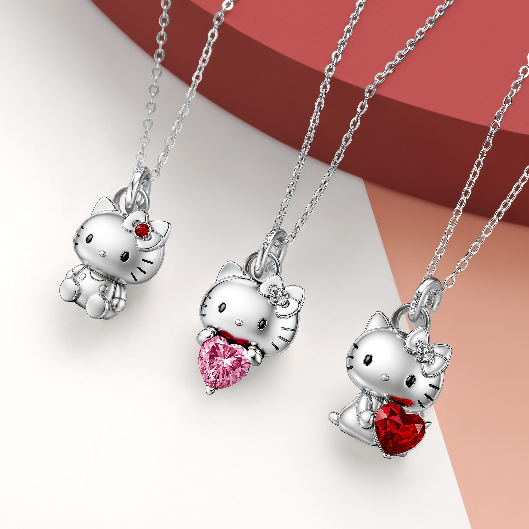 Hello Kitty Customized 925 Sterling Silver Pendant Necklace Classic ...