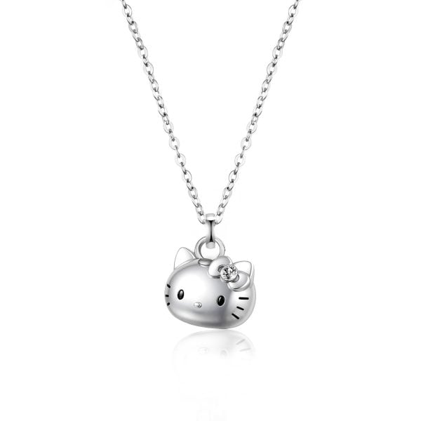 Hello Kitty Customized 925 Sterling Silver Pendant Necklace