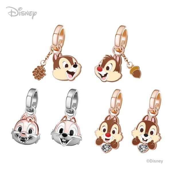 Chip 'n Dale Customized Italian Leather Wrap Bracelet - Maple