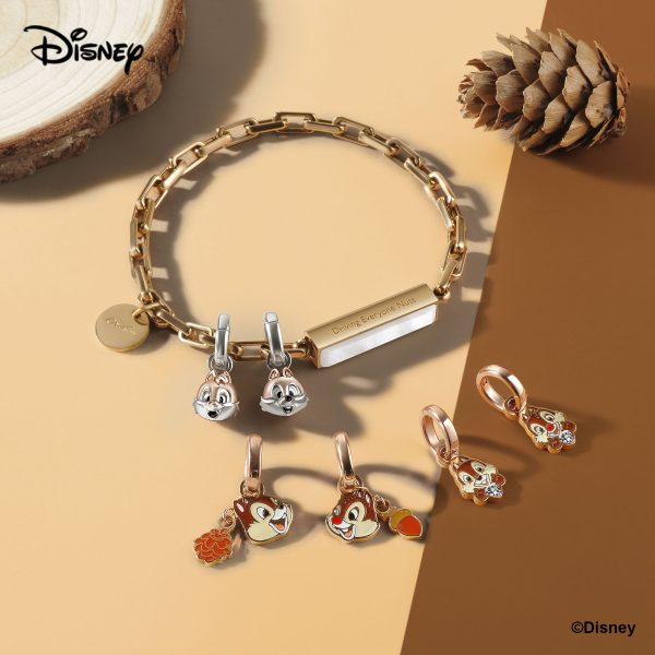 Chip 'n Dale Customized Metal Box Chain Bracelet - Rose Gold