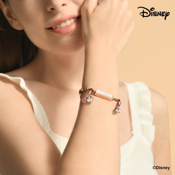 Chip 'n Dale Customized Metal Box Chain Bracelet - Rose Gold