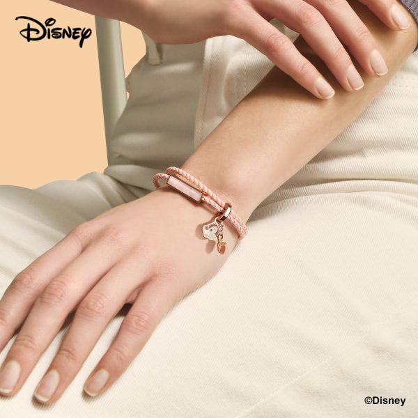 Chip 'n Dale Customized Italian Leather Wrap Bracelet - Maple
