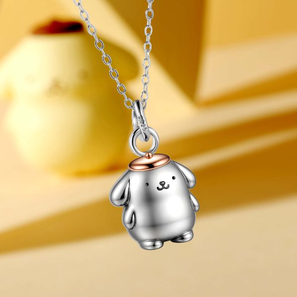ポムポムプリン カスタマイズ 925シルバーペンダントネックレス