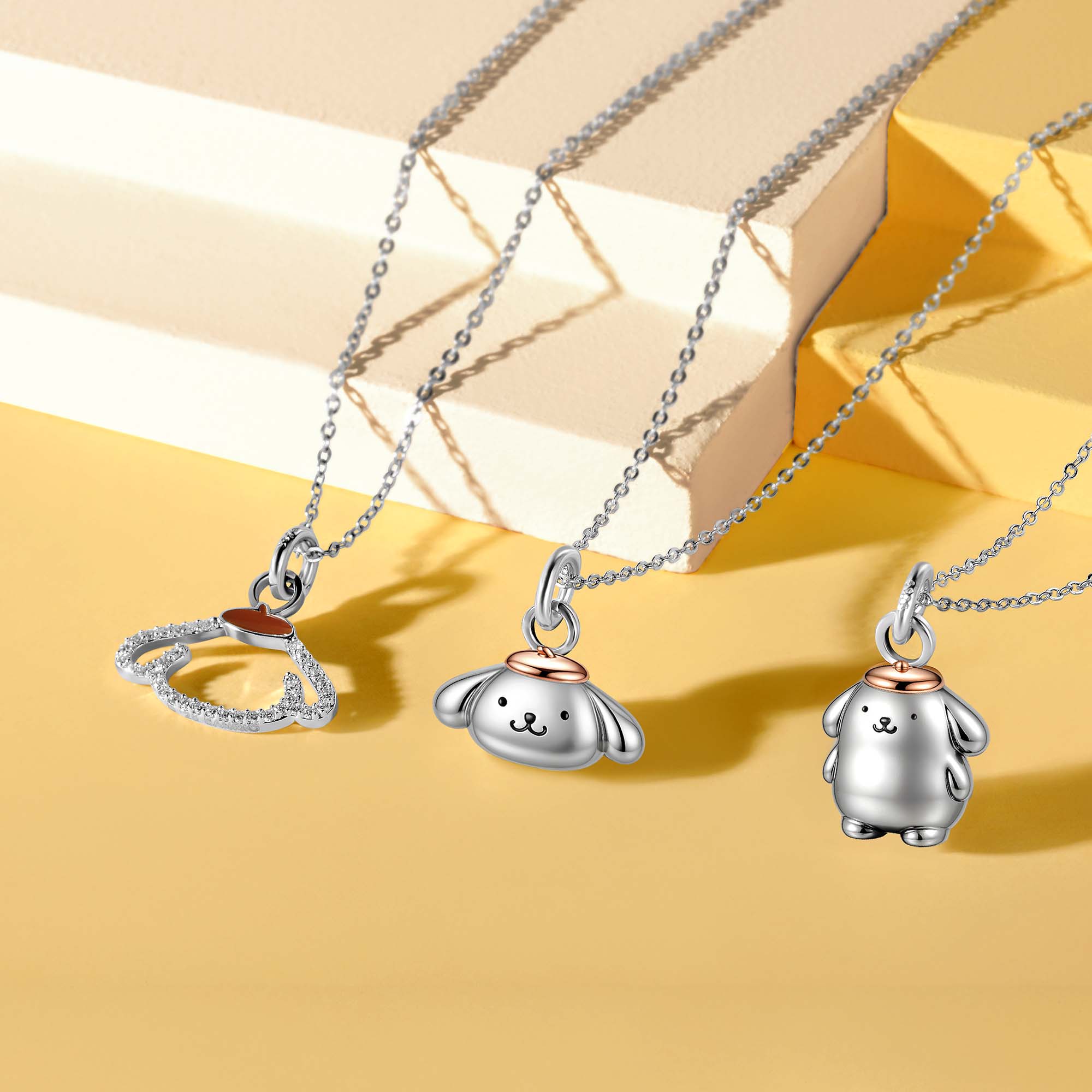 Pompompurin Customized 925 Silver Pendant Necklace - Pompompurin