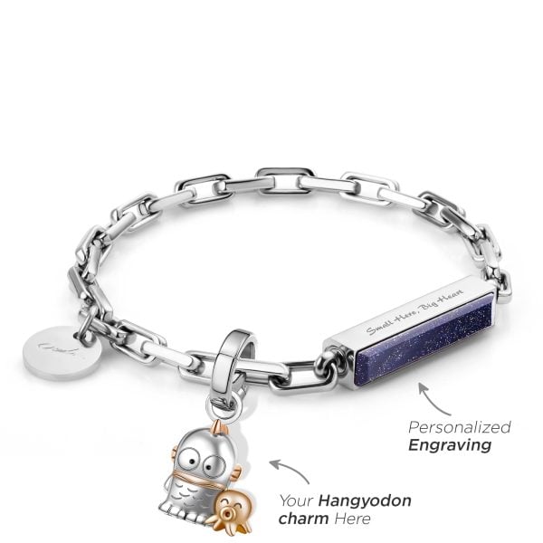 Hangyodon 限定版カスタムメイド鋼製ジュエリーブレスレット - Crudo